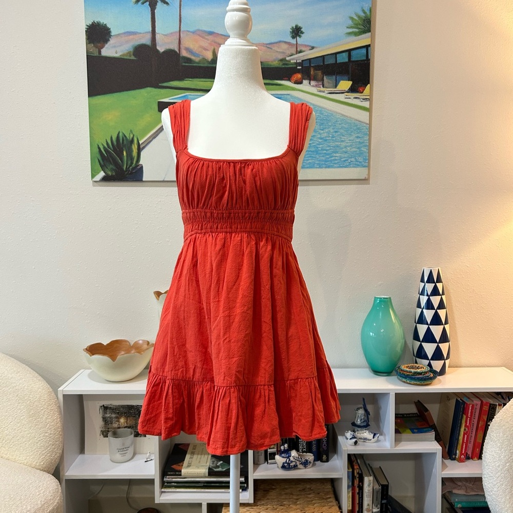 Orange Mini Dress